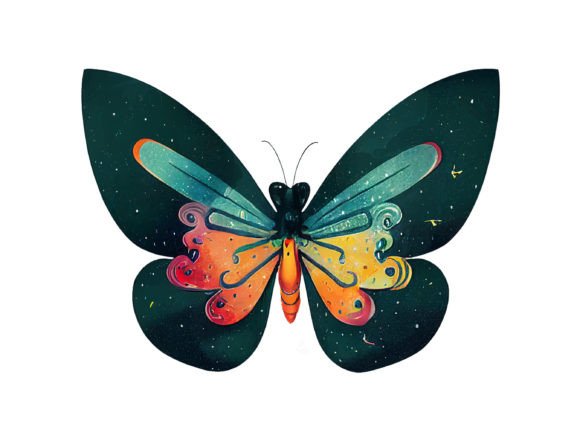 Cute Watercolor Butterfly PNG Clipart for Branding and Illustration Projects