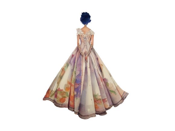 Evaluating Watercolor Wedding Dress PNG Clipart for Client Design Projects