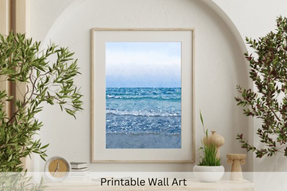 Watercolor Blue Sea Art: A Fresh Illustration for Blog & Editorial Design
