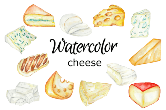 Watercolor Clipart for Cheese & Kitchen Brands: A Designer’s Review of Visual Appeal and Branding Use