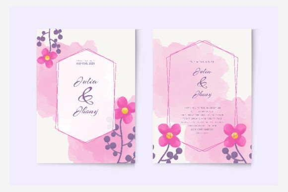 Watercolor Pink Wedding Invitation: A Designer’s Review for Real Client Projects