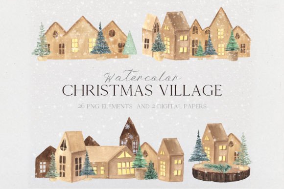 Watercolor Vintage Christmas Clipart: A Designer’s Review for Real Content Publishing